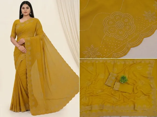 Gold_Vichitra_Premium_Saree_For_Women