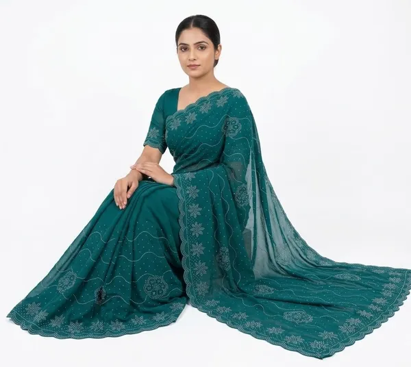 Teal_Vichitra_Premium_Saree_For_Women
