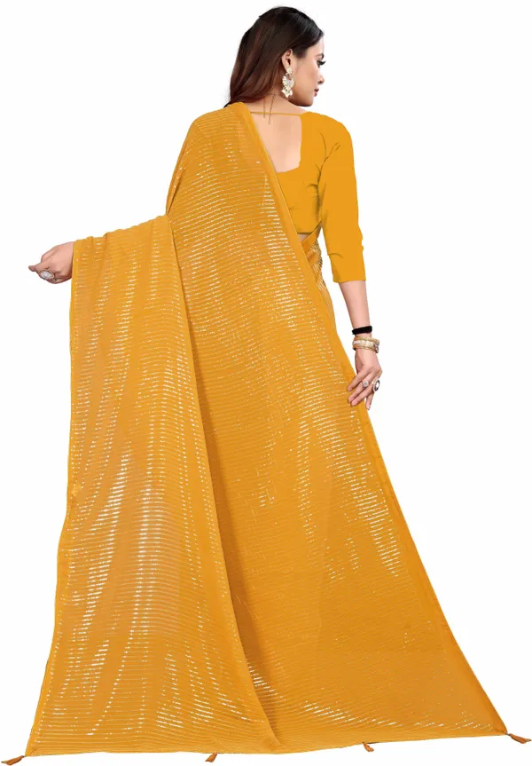 Yellow_Georgette_Premium_Saree_For_Women