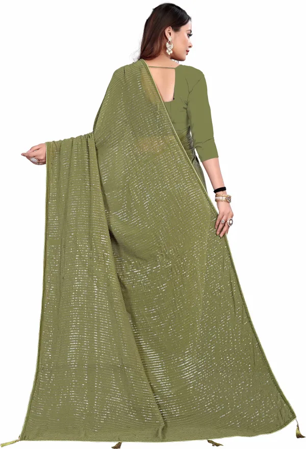 Green_Georgette_Premium_Saree_For_Women