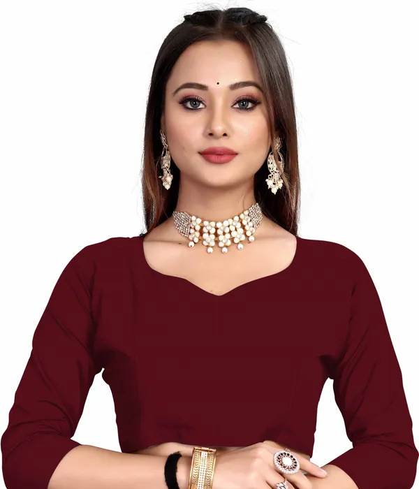 Maroon_Georgette_Premium_Saree_For_Women