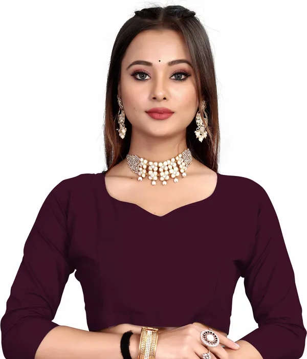 Maroon_Georgette_Premium_Saree_For_Women