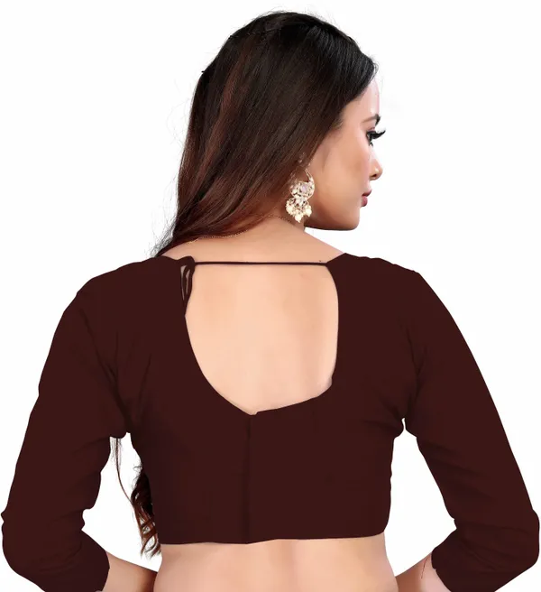 Brown_Georgette_Premium_Saree_For_Women