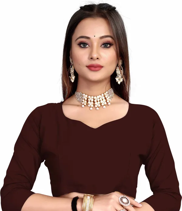 Brown_Georgette_Premium_Saree_For_Women