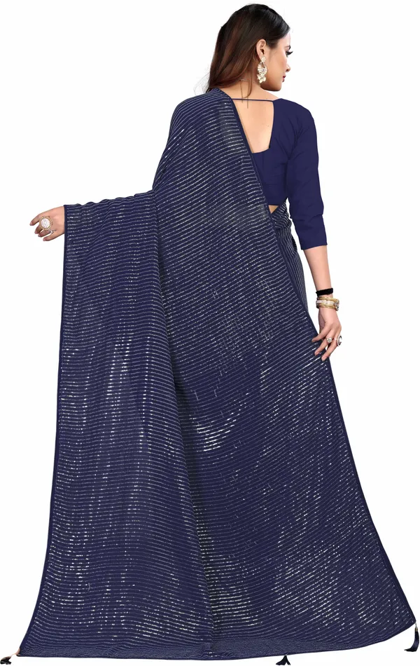 Blue_Georgette_Premium_Saree_For_Women