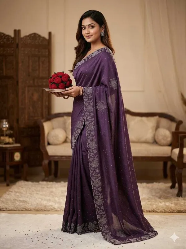 Purple_Chiffon_Premium_Saree_For_Women