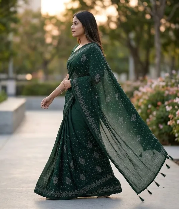 Green_Chiffon_Premium_Saree_For_Women
