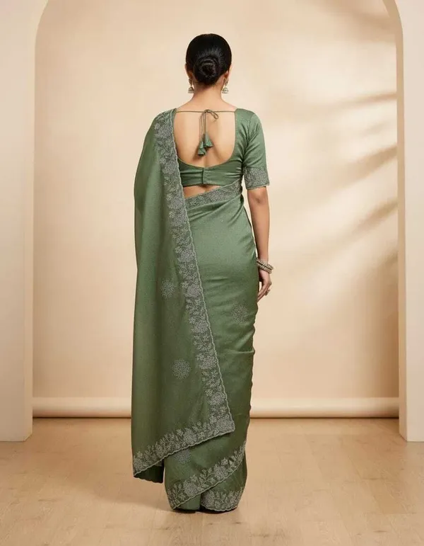 Green_Chiffon_Premium_Saree_For_Women