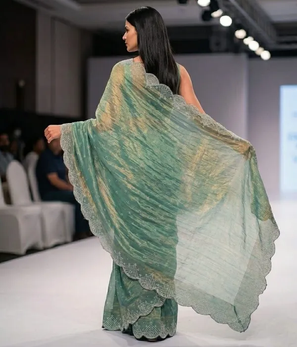 Green_Satin_Premium_Saree_For_Women