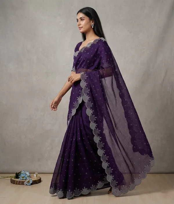 Purple_Satin_Premium_Saree_For_Women