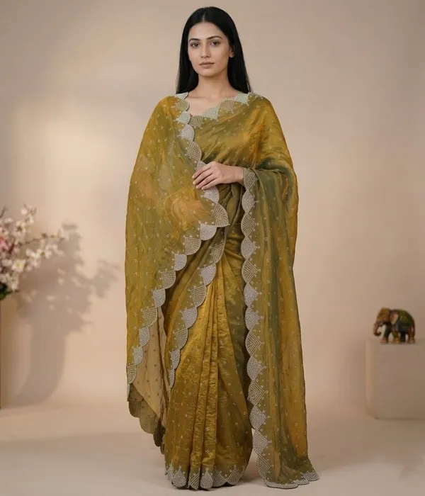 Mustard_Satin_Premium_Saree_For_Women