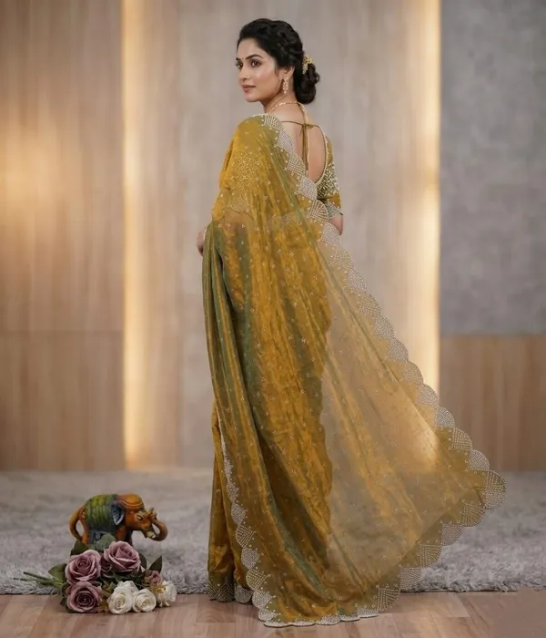 Mustard_Satin_Premium_Saree_For_Women