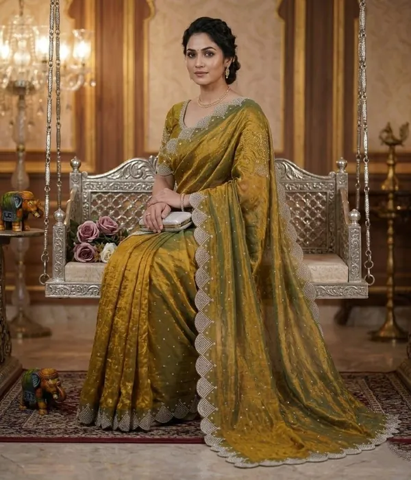 Mustard_Satin_Premium_Saree_For_Women