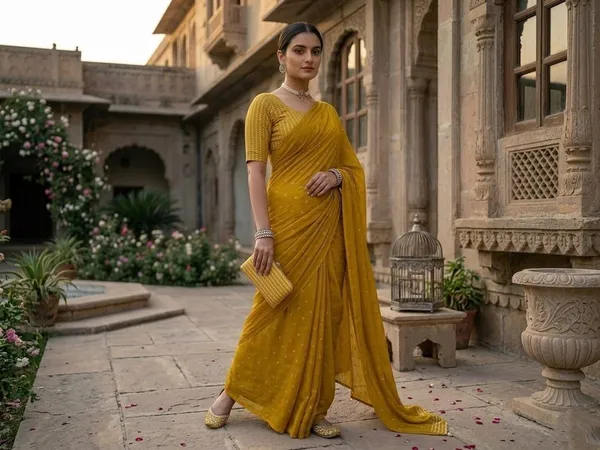 Yellow_Jacquard_Premium_Saree_For_Women