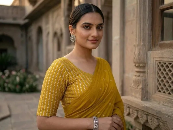 Yellow_Jacquard_Premium_Saree_For_Women