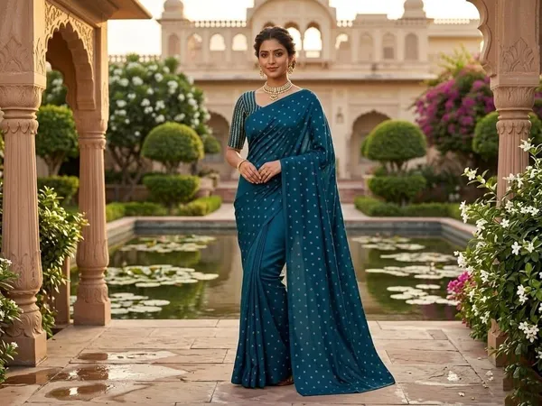 Blue_Jacquard_Premium_Saree_For_Women