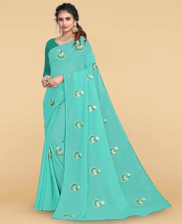 Light_Blue_Jacquard_Premium_Saree_For_Women