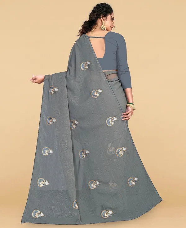 Grey_Jacquard_Premium_Saree_For_Women