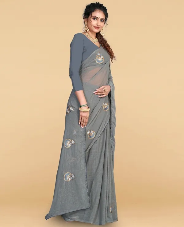 Grey_Jacquard_Premium_Saree_For_Women