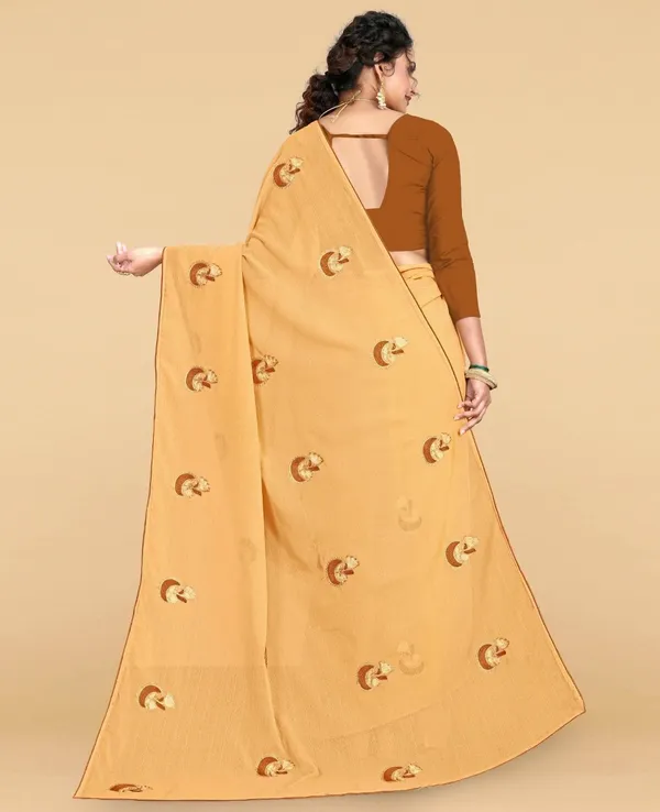 Yellow_Polyester_Premium_Saree_For_Women