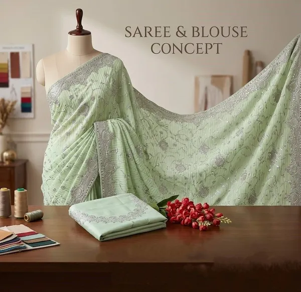 Light_Green_Georgette_Premium_Saree_For_Women
