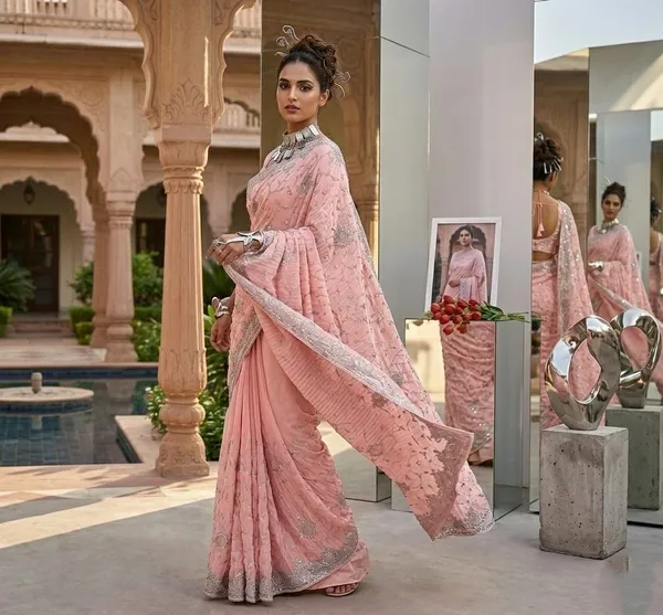 Grey_Georgette_Premium_Saree_For_Women