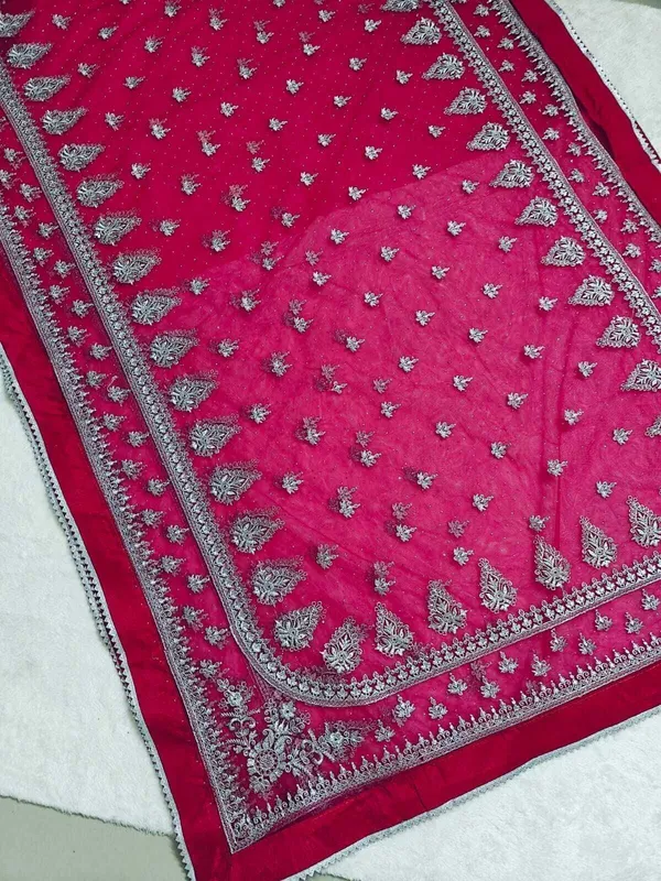 Pink_Georgette_Premium_Saree_For_Women