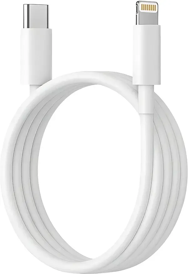 White_20w_Usb_C_To_Lightning_Cable_1m_For_Iphone_Pack_Of_2