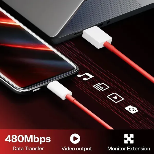 80w_Usb_To_Type_C_Fast_Charging_Cable_1m_Red_White