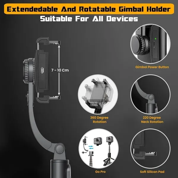 Black_Aluminium_Smartphone_Gimbal_Stabilizer_With_Selfie_Stick