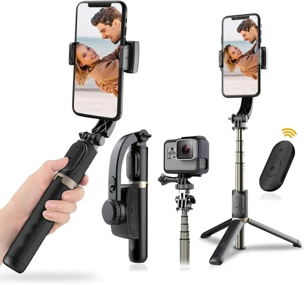 Black_Aluminium_Smartphone_Gimbal_Stabilizer_With_Selfie_Stick