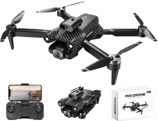 1080p_4k_Foldable_Wifi_Quadcopter_Drone_Black