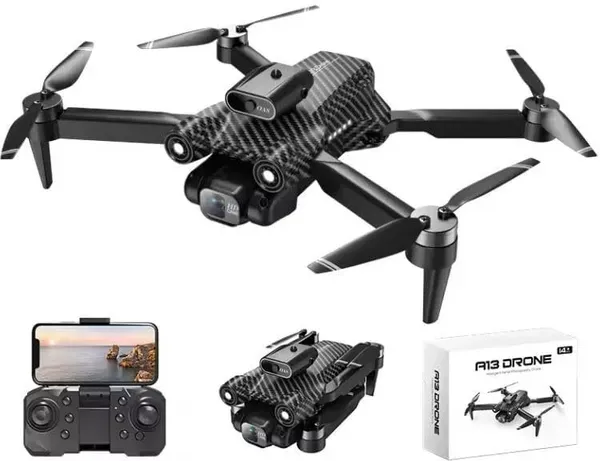 1080p_4k_Foldable_Wifi_Quadcopter_Drone_Black