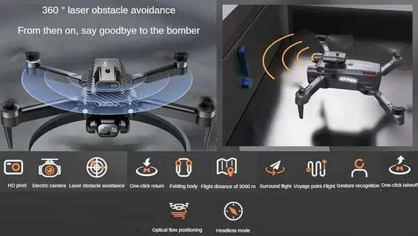 1080p_4k_Foldable_Wifi_Quadcopter_Drone_Black