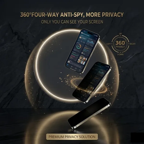 360_Privacy_Tempered_Glass_Screen_Protector_For_Iphone_16_Pro_Max_4_Way_Anti_Spy_9h_Hardness_Military_Grade_Protection_Anti_Fingerprint_Bubble_Free