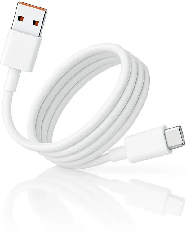 White_120w_Hypercharge_Usb_To_Type_C_6a_Fast_Charging_Cable_Pack_Of_2