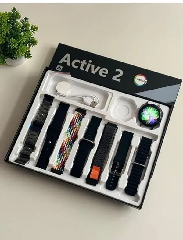 Active_2_Bluetooth_Calling_Smartwatch_With_7_Straps