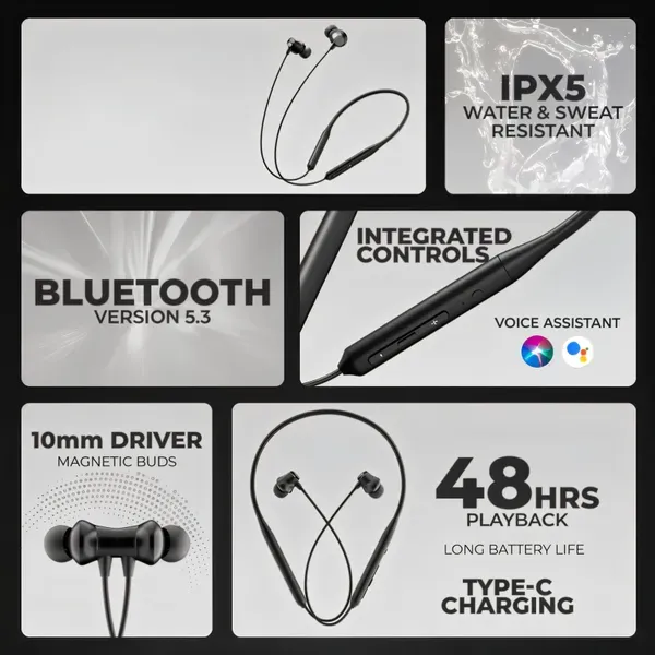 Bullets_Z2_B61_Magnetic_Wireless_Bluetooth_Neckband_Black