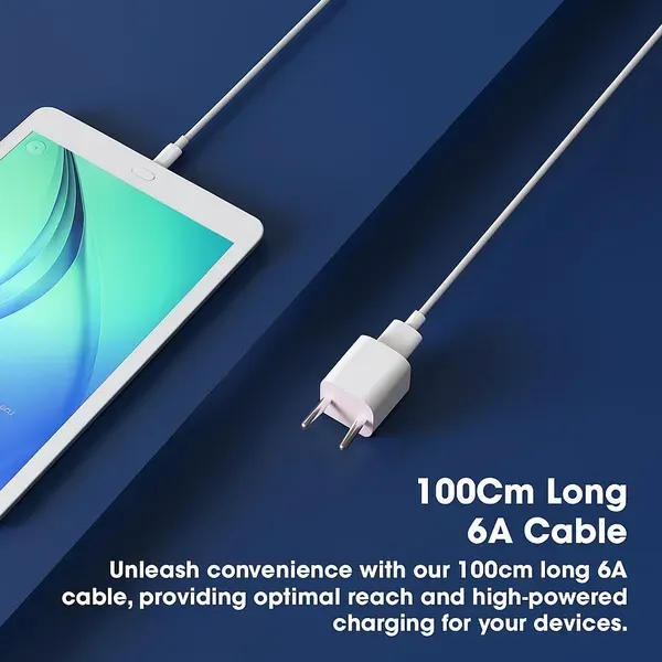 White_120w_Hypercharge_Usb_To_Type_C_6a_Fast_Charging_Cable_Pack_Of_2