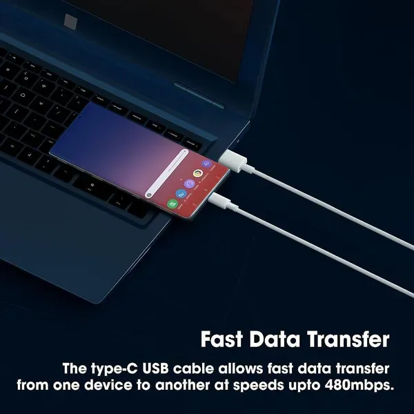 White_120w_Hypercharge_Usb_To_Type_C_6a_Fast_Charging_Cable_Pack_Of_2