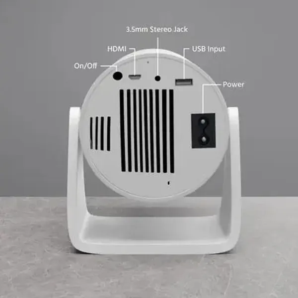White_4k_Mini_Portable_Projector_180_Rotatable_Wifi_5g