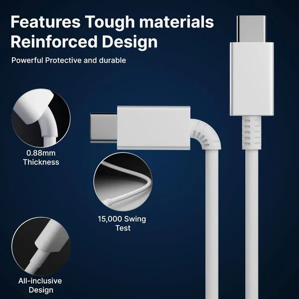 25w_Type_C_To_Type_C_Fast_Charging_Cable_1m_White_Pack_Of_2