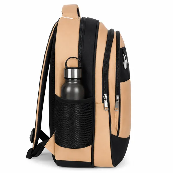Black_&_Tan_Polyester_Laptop_Backpack_For_Unisex