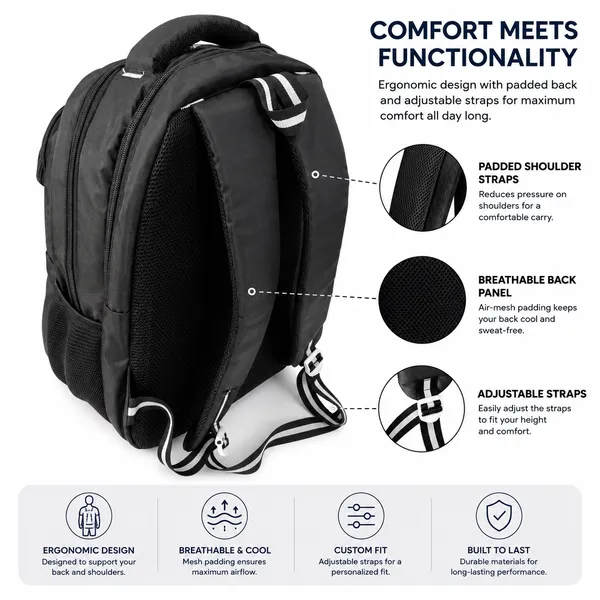 Black_Polyester_Laptop_Backpack_For_Unisex