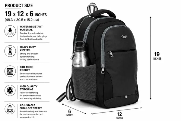 Black_Polyester_Laptop_Backpack_For_Unisex