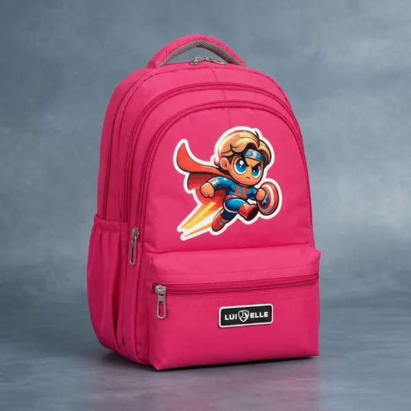 Pink_Polyester_School_Backpack_For_Girls