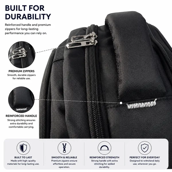 Black_Polyester_Laptop_Backpack_For_Unisex