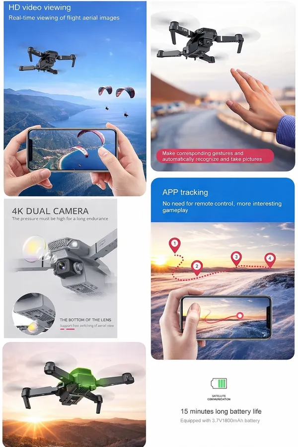 RENICS_E88_Foldable_4K_Camera_Drone_with_WiFi_FPV_|_Altitude_Hold_|_One_Key_Return_|_HD_Dual_Camera_|_Portable_RC_Quadcopter