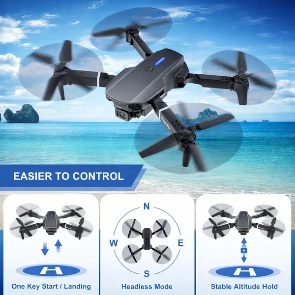 RENICS_E88_Foldable_4K_Camera_Drone_with_WiFi_FPV_|_Altitude_Hold_|_One_Key_Return_|_HD_Dual_Camera_|_Portable_RC_Quadcopter
