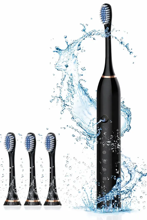 RENICS_X-3_Sonic_Electric_Toothbrush_with_4_Replacement_Heads_|_USB_Rechargeable,_6_Cleaning_Modes,_IPX7_Waterproof_&_Long_Battery_Life